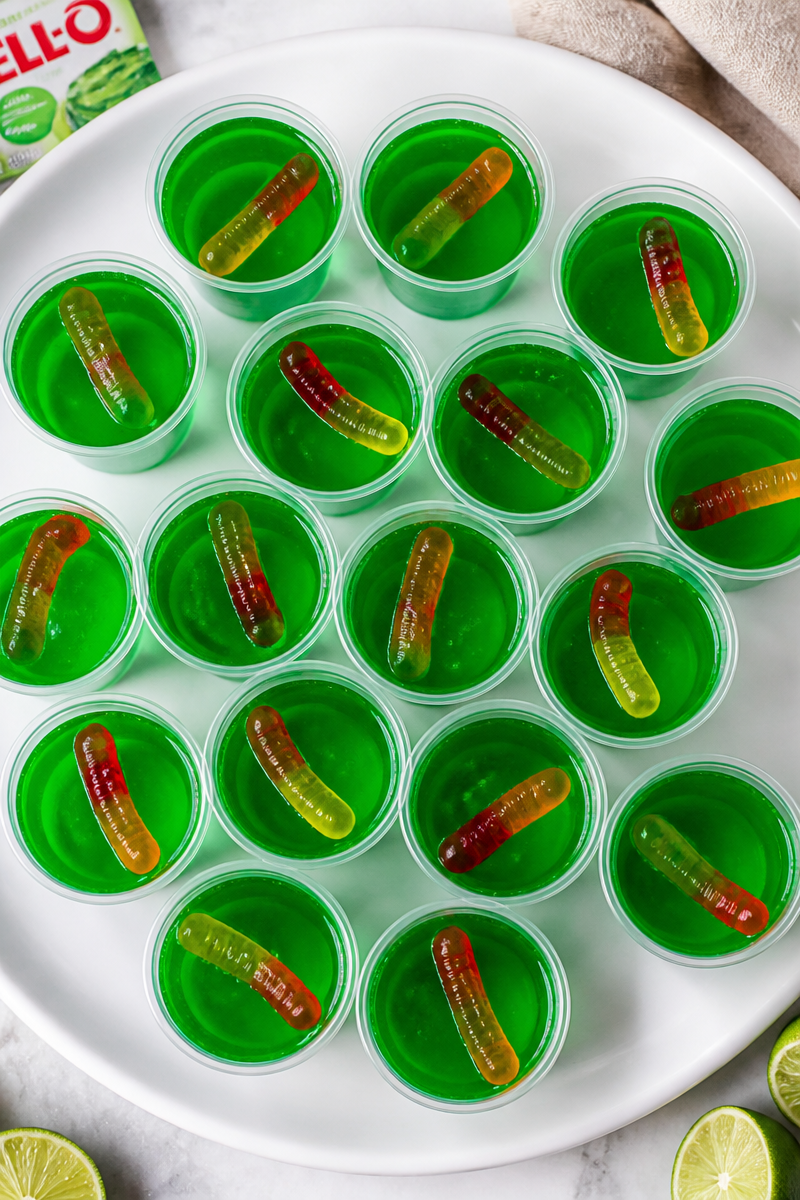 Non Alcoholic Green Slime Lime Halloween Jello Shot Non Alcoholic Green Slime Lime Halloween Jello Shot