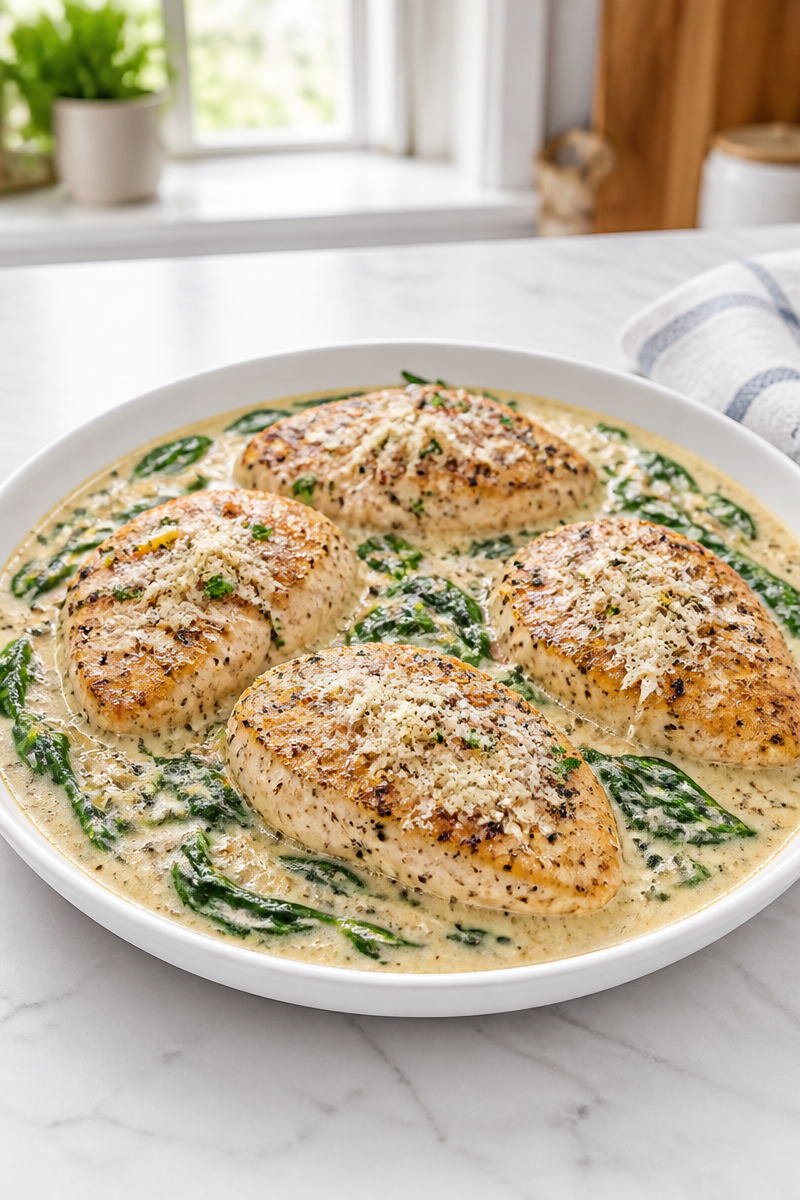 One Pot Creamy Garlic Chicken One Pot Creamy Garlic Chicken