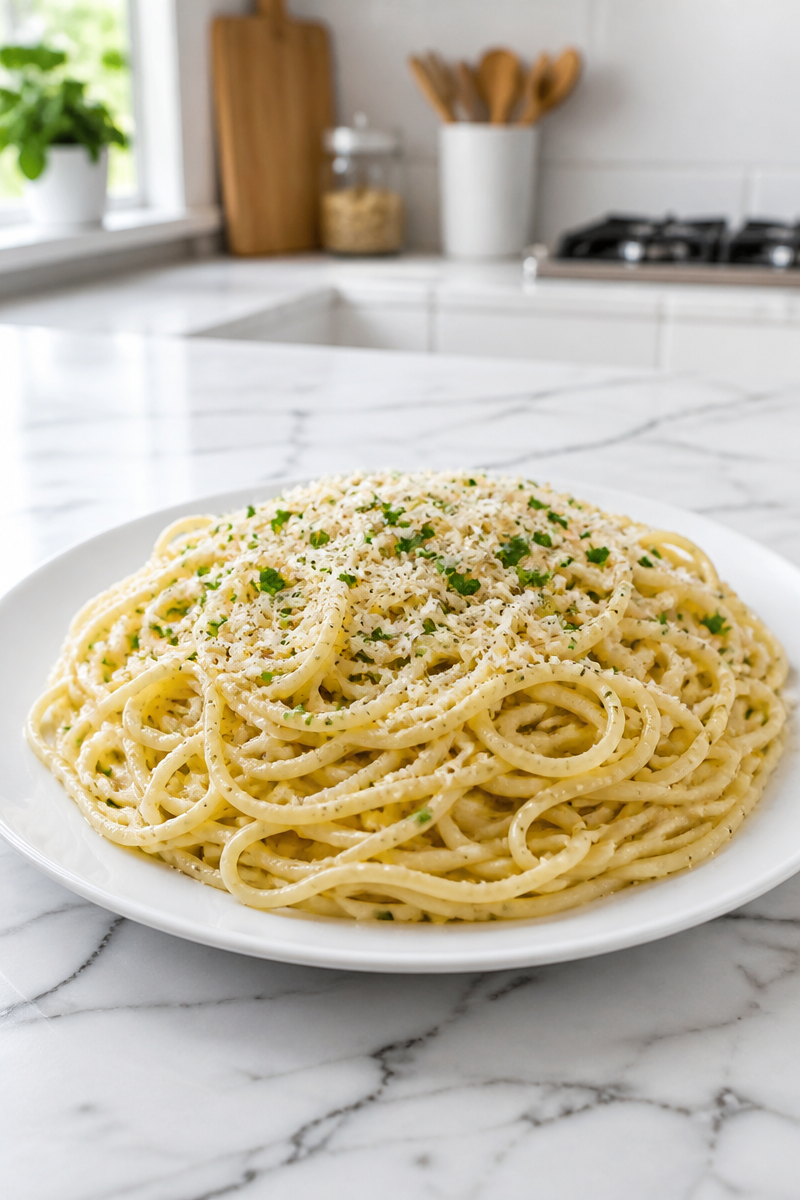Quick 15-Minute Garlic Parmesan Noodle