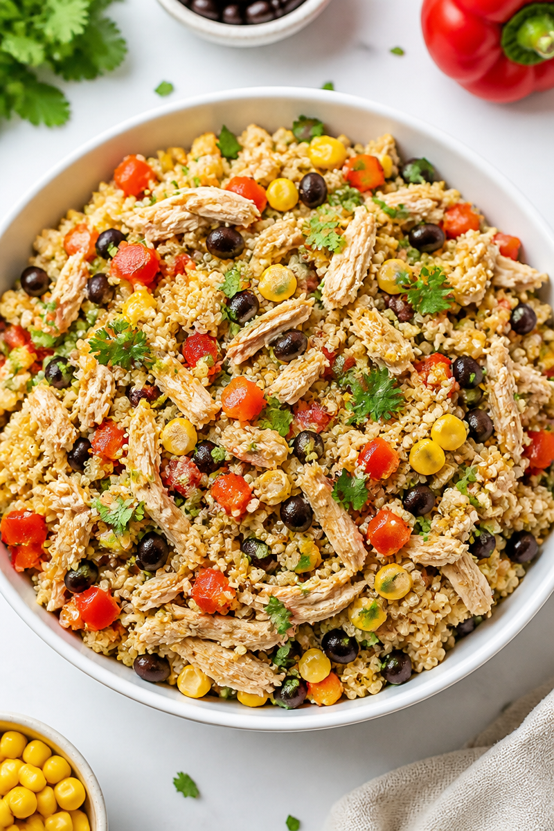 Quick Shredded Chicken And Quinoa Easy High Protein Meal Prep Quick Shredded Chicken And Quinoa Easy High Protein Meal Prep