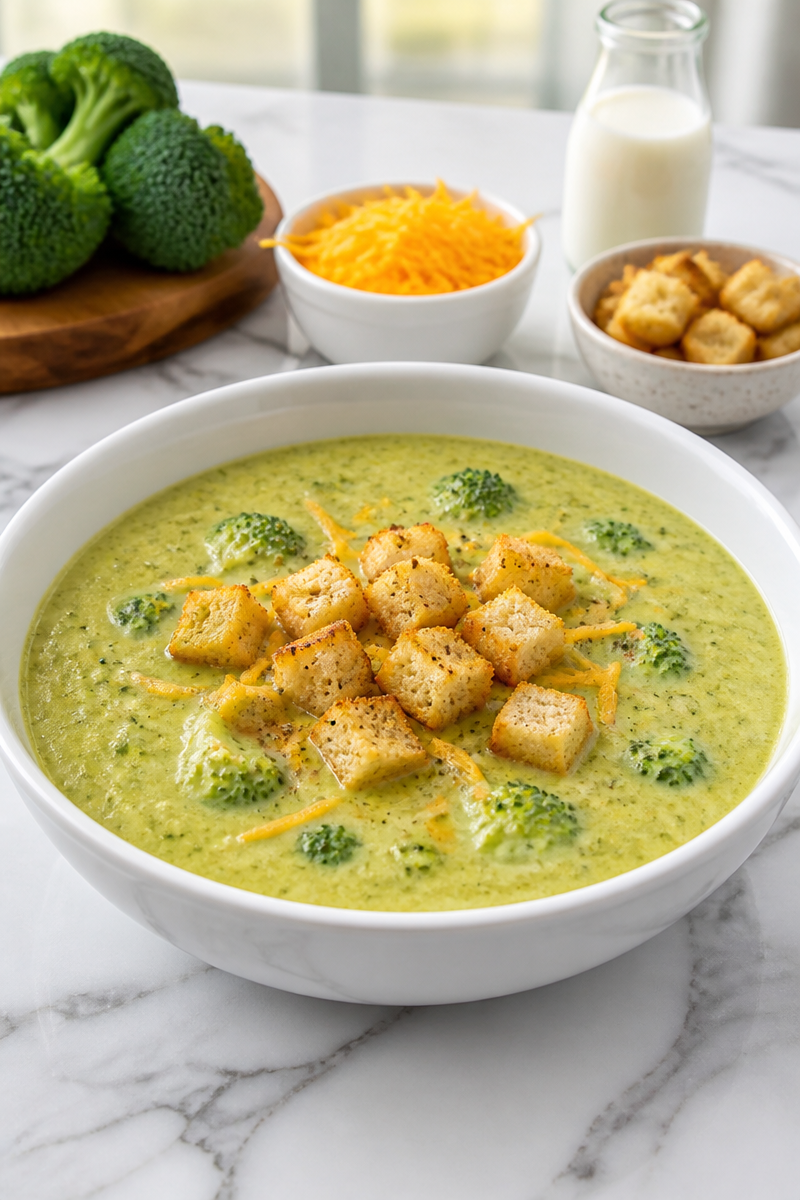 Quick Ten Minute Broccoli Cheddar Easy Soup Recipe Quick Ten Minute Broccoli Cheddar Easy Soup Recipe