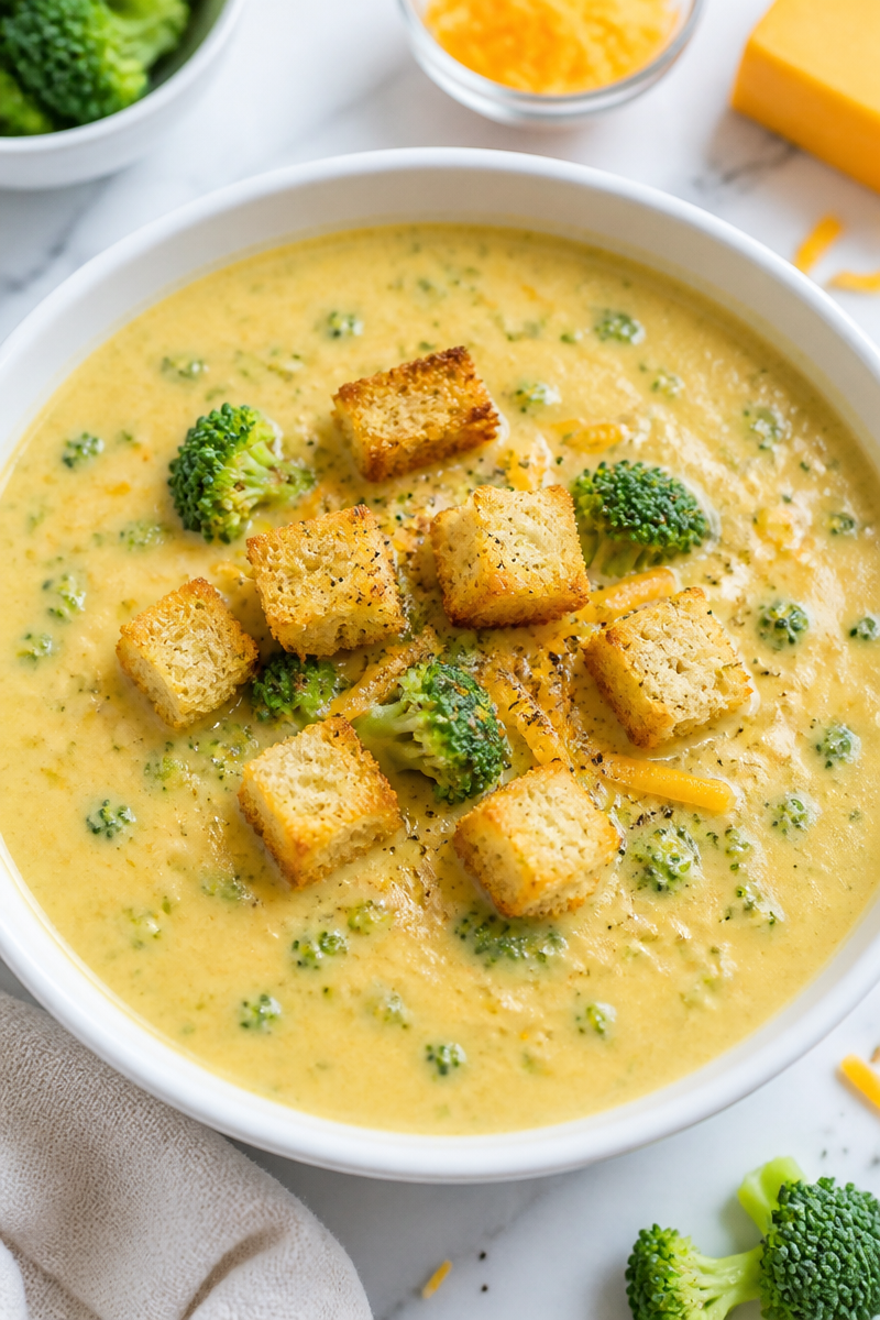 Quick Ten Minute Broccoli Cheddar Easy Soup Recipe Quick Ten Minute Broccoli Cheddar Easy Soup Recipe
