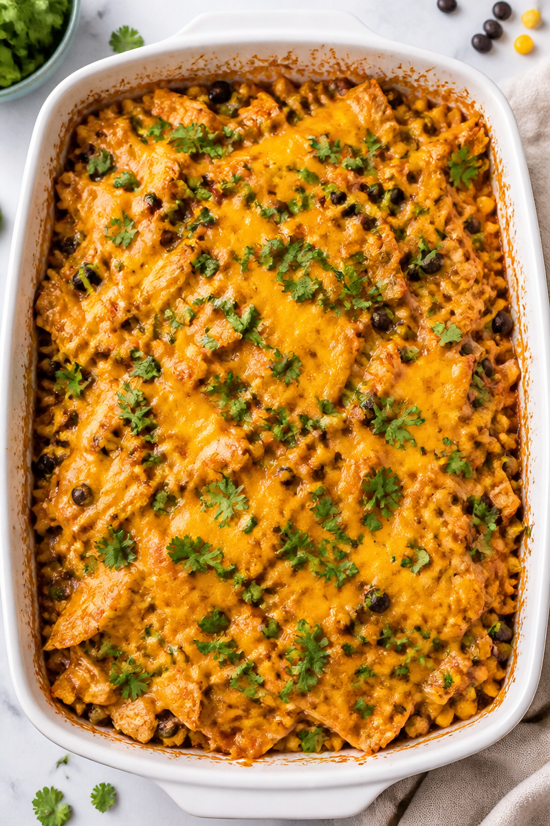 Quick Weeknight Chicken Enchilada Casserole Quick Weeknight Chicken Enchilada Casserole