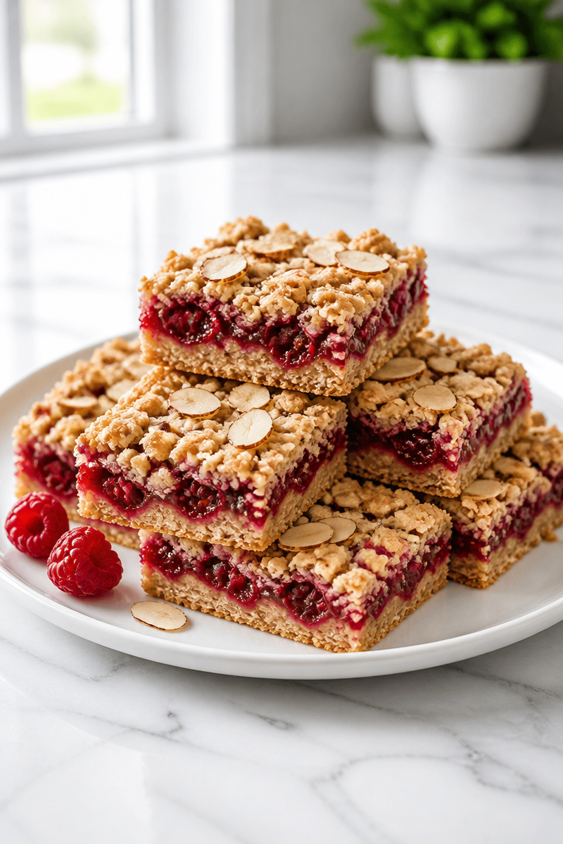 Raspberry Almond Crumble Bars Raspberry Almond Crumble Bars