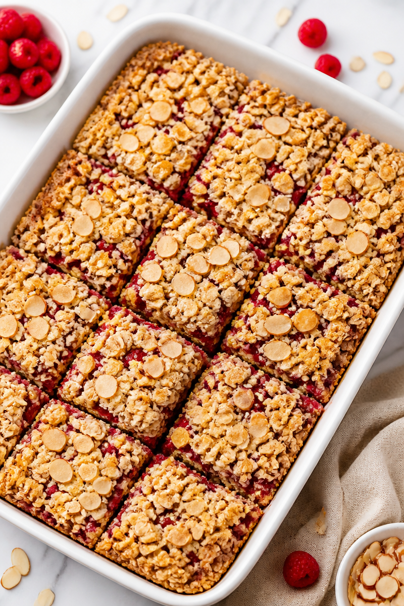 Raspberry Almond Crumble Bars Raspberry Almond Crumble Bars