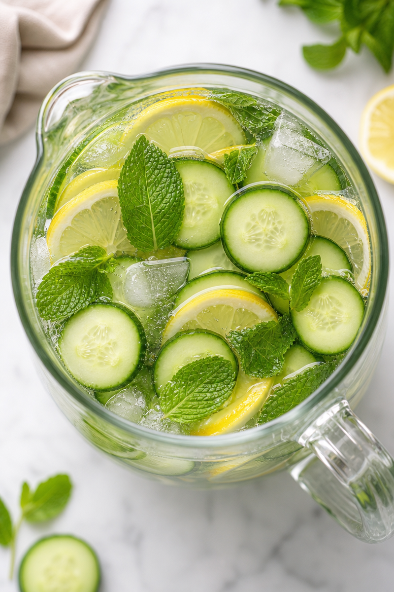 Refreshing Cucumber Mint Detox Water Refreshing Cucumber Mint Detox Water