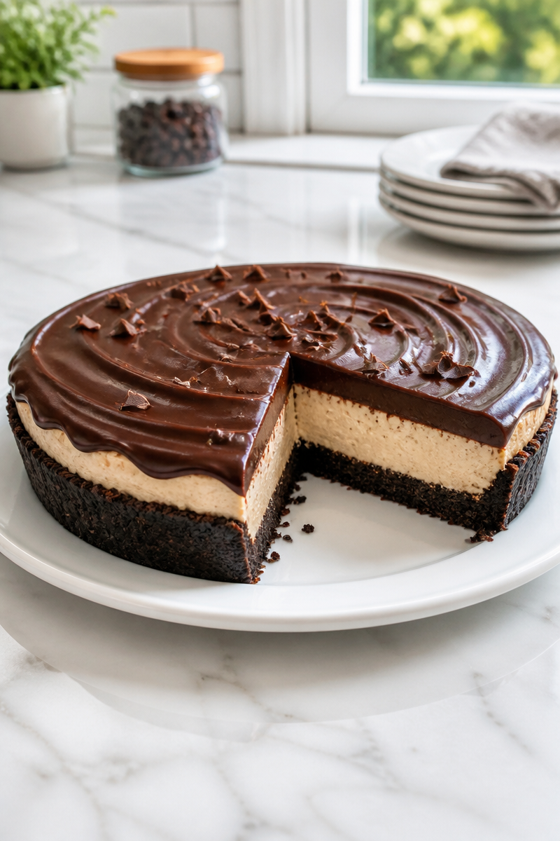 Rich No Bake Chocolate Peanut Butter Pie Rich No Bake Chocolate Peanut Butter Pie