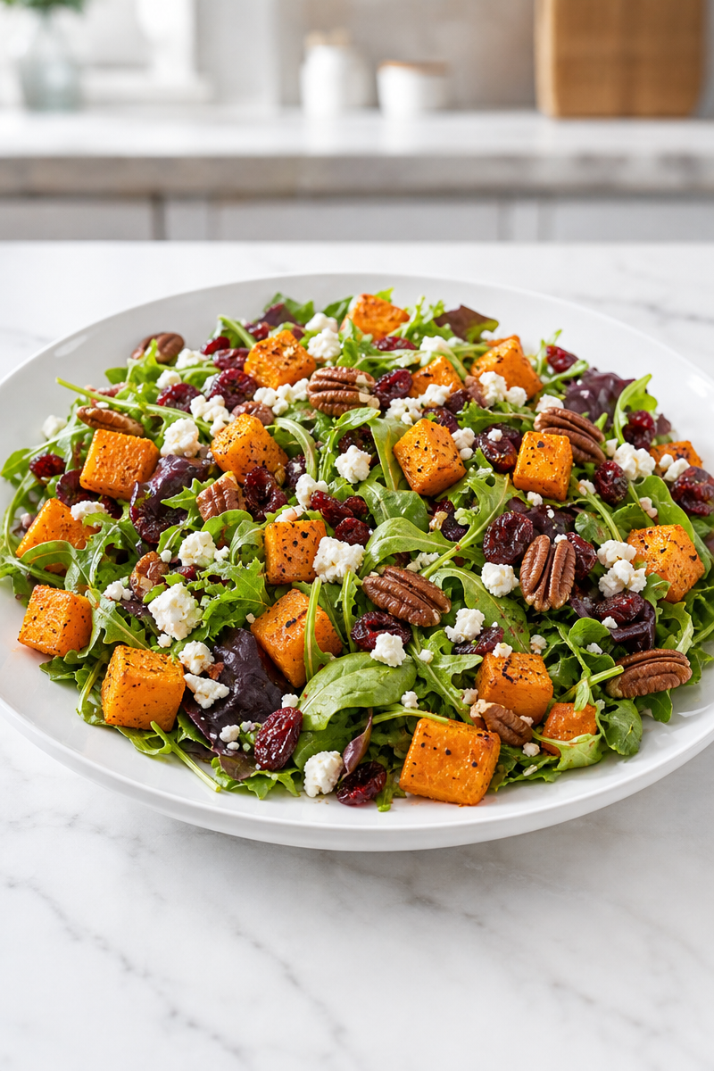 Roasted Butternut Squash and Pecan Salad Roasted Butternut Squash and Pecan Salad