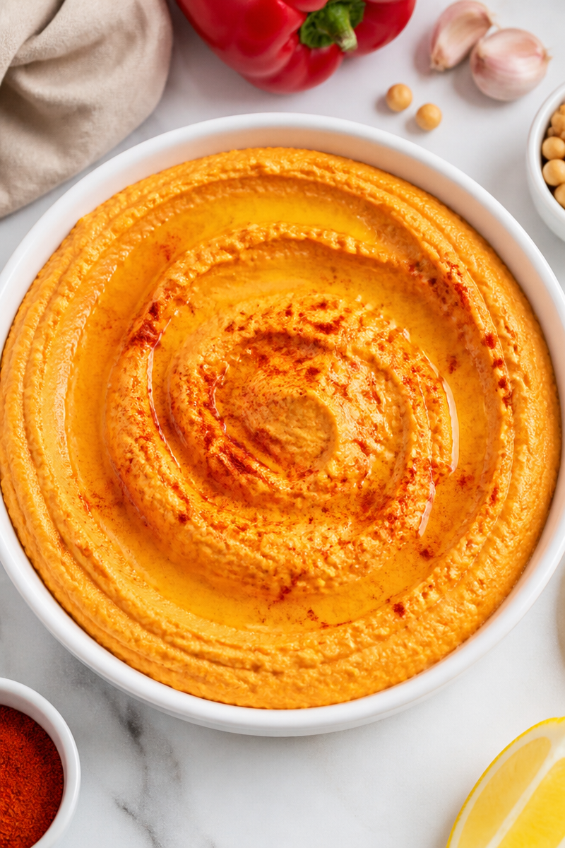 Roasted Red Pepper Hummus