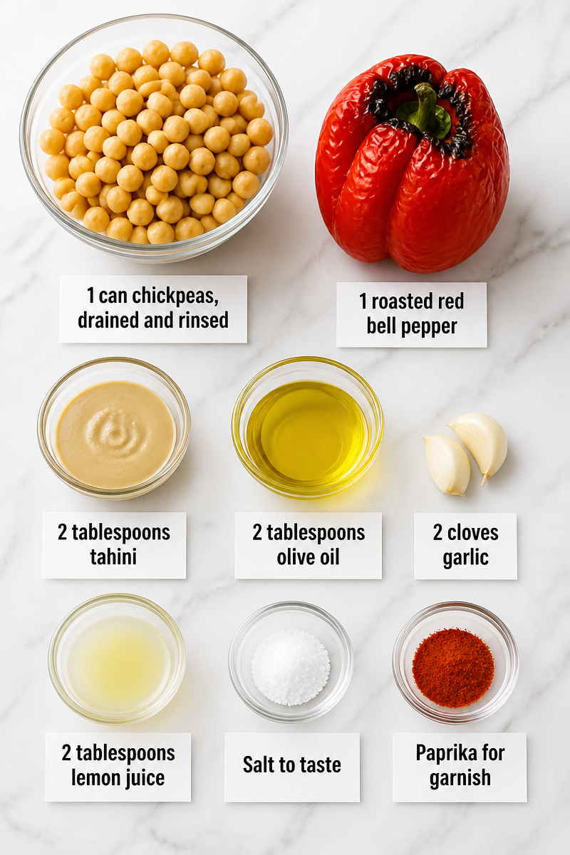 Roasted Red Pepper Hummus
