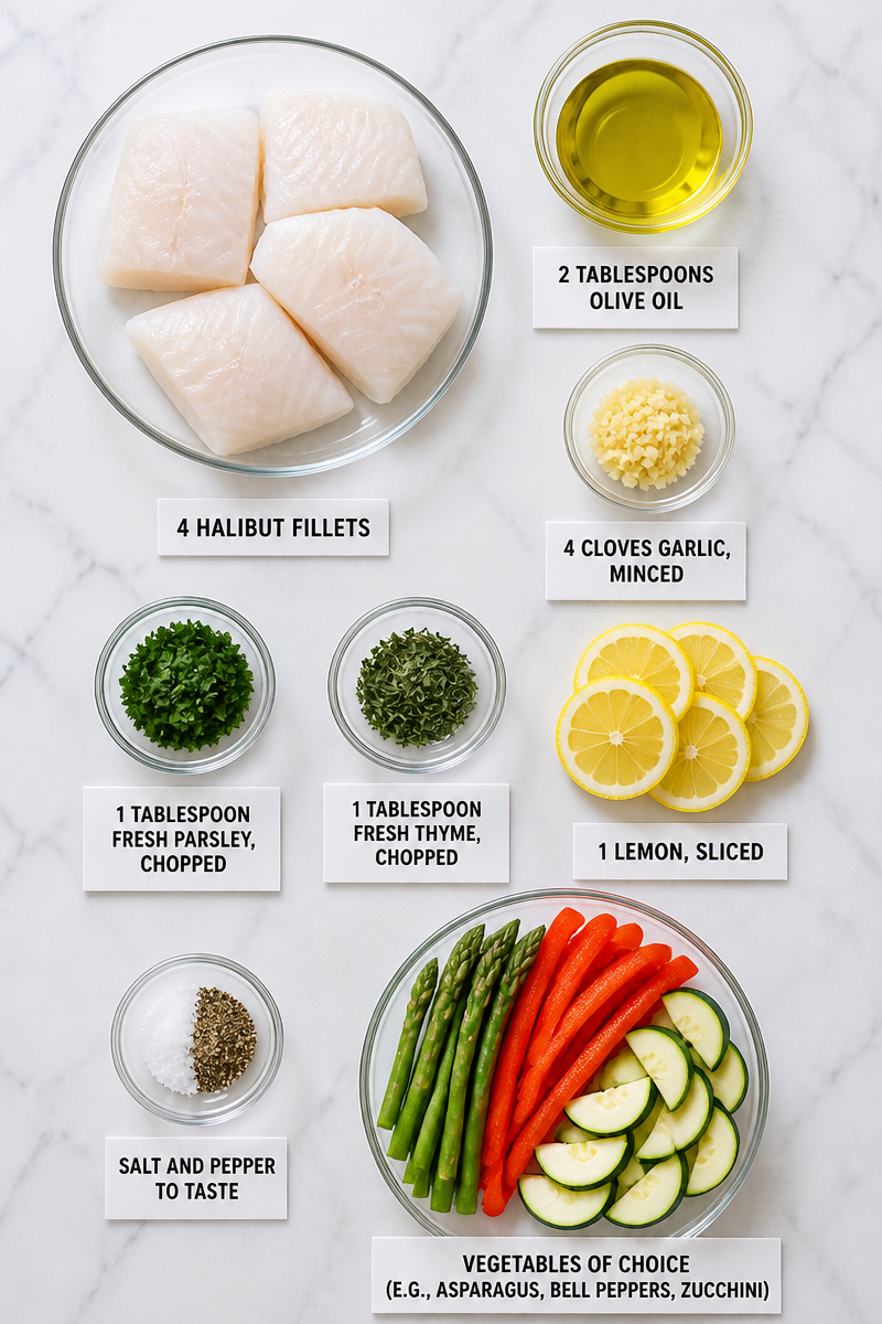 Sheet Pan Garlic Herb Halibut