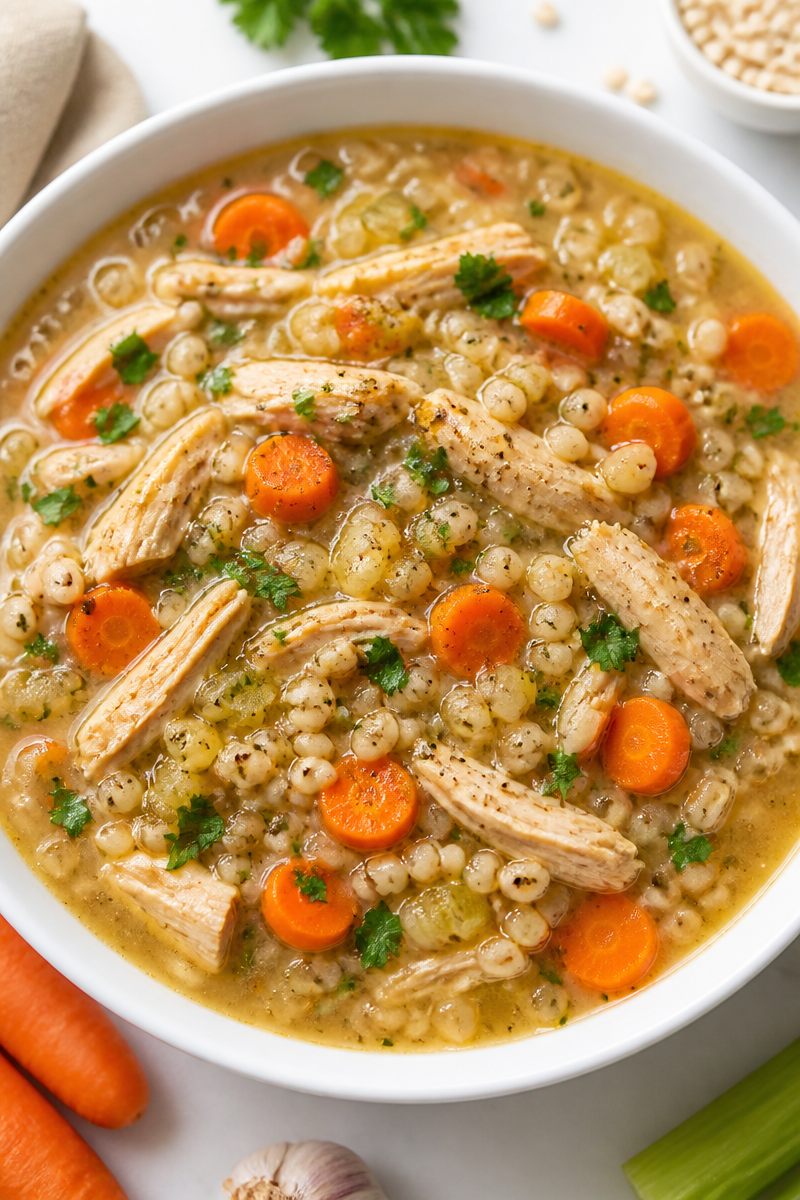 Slow Cooker Chicken and Barley Stew Slow Cooker Chicken and Barley Stew