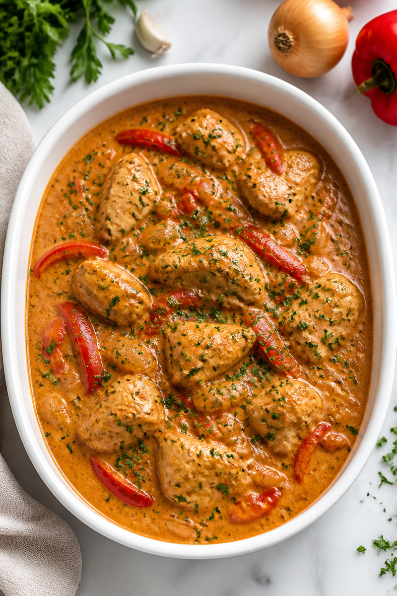 Slow Cooker Comforting Hungarian Chicken Paprikash Slow Cooker Comforting Hungarian Chicken Paprikash