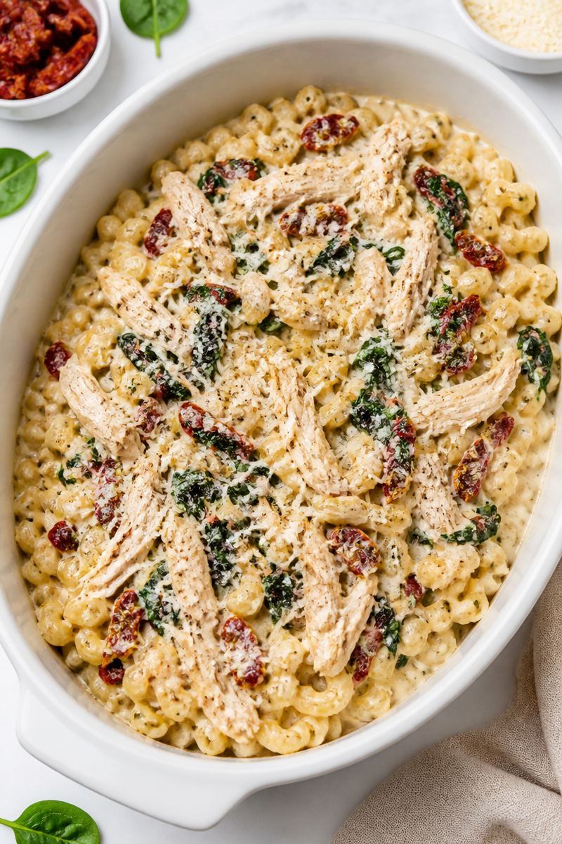 Slow Cooker Creamy Tuscan Crockpot Chicken Recipe
