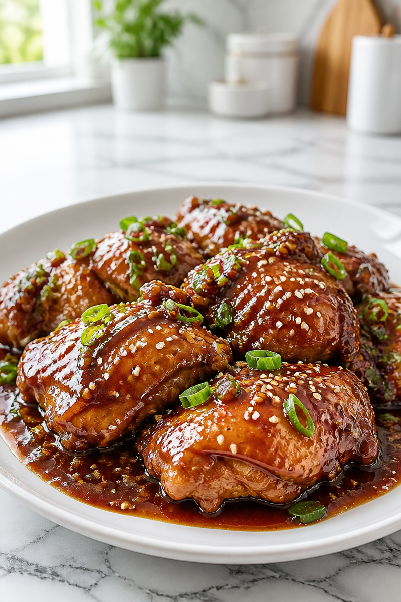 Slow Cooker Sticky Sweet Honey Garlic Chicken Slow Cooker Sticky Sweet Honey Garlic Chicken