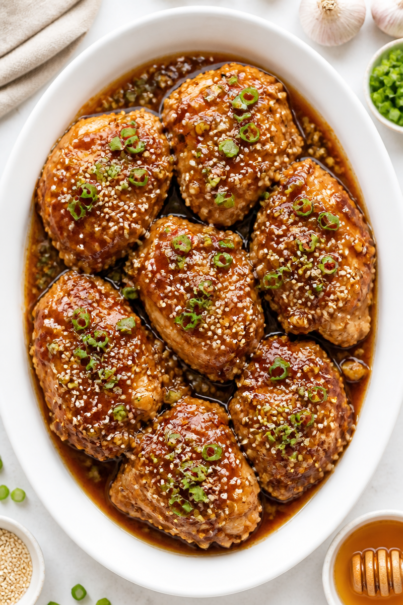 Slow Cooker Sticky Sweet Honey Garlic Chicken Slow Cooker Sticky Sweet Honey Garlic Chicken