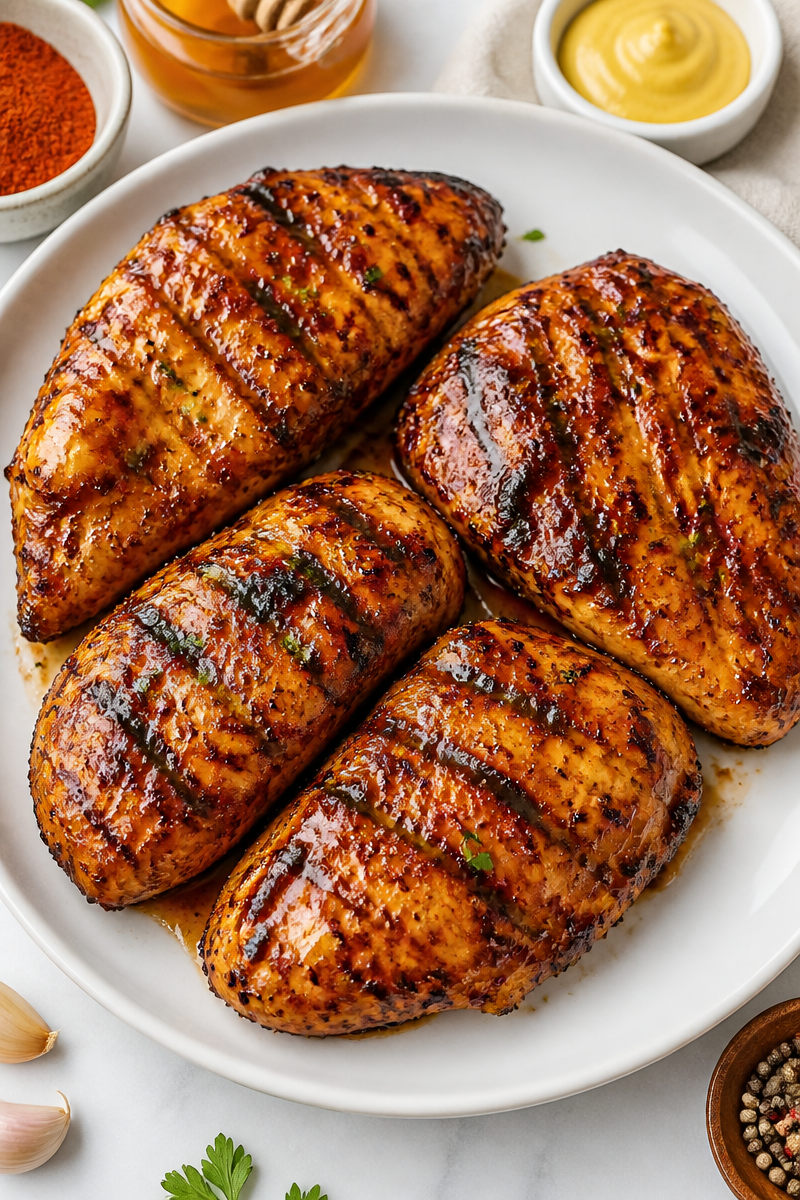 Smoky Honey Mustard Glazed Chicken Grilling Recipe Smoky Honey Mustard Glazed Chicken Grilling Recipe