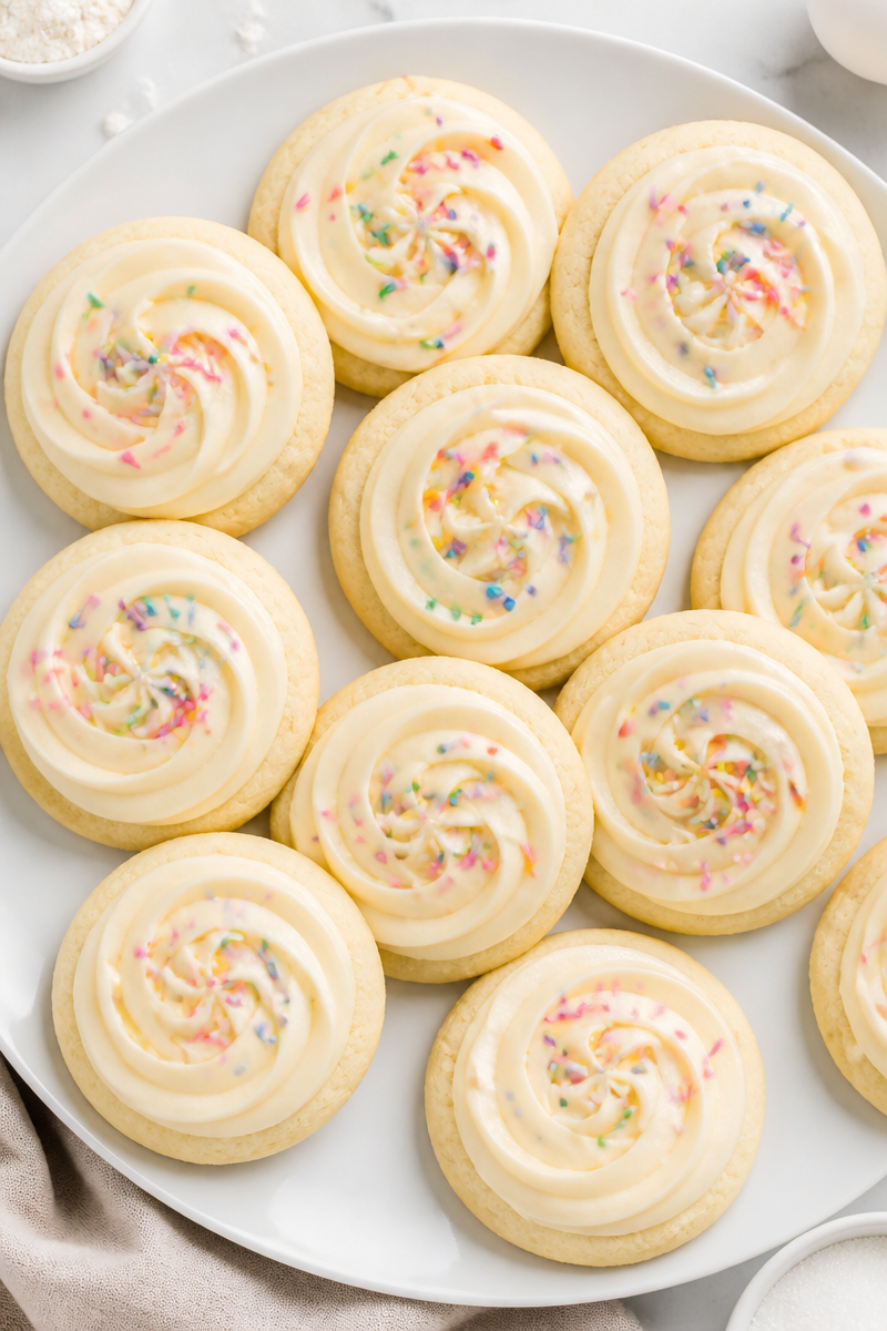 Soft Melt in Your Mouth Sugar Cookies with Buttercream Soft Melt in Your Mouth Sugar Cookies with Buttercream