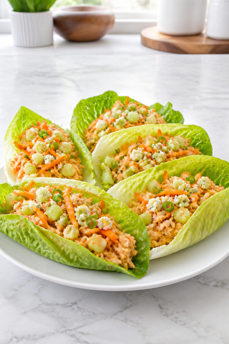 Spicy Buffalo Chicken And Ranch Lettuce Wrap Spicy Buffalo Chicken And Ranch Lettuce Wrap
