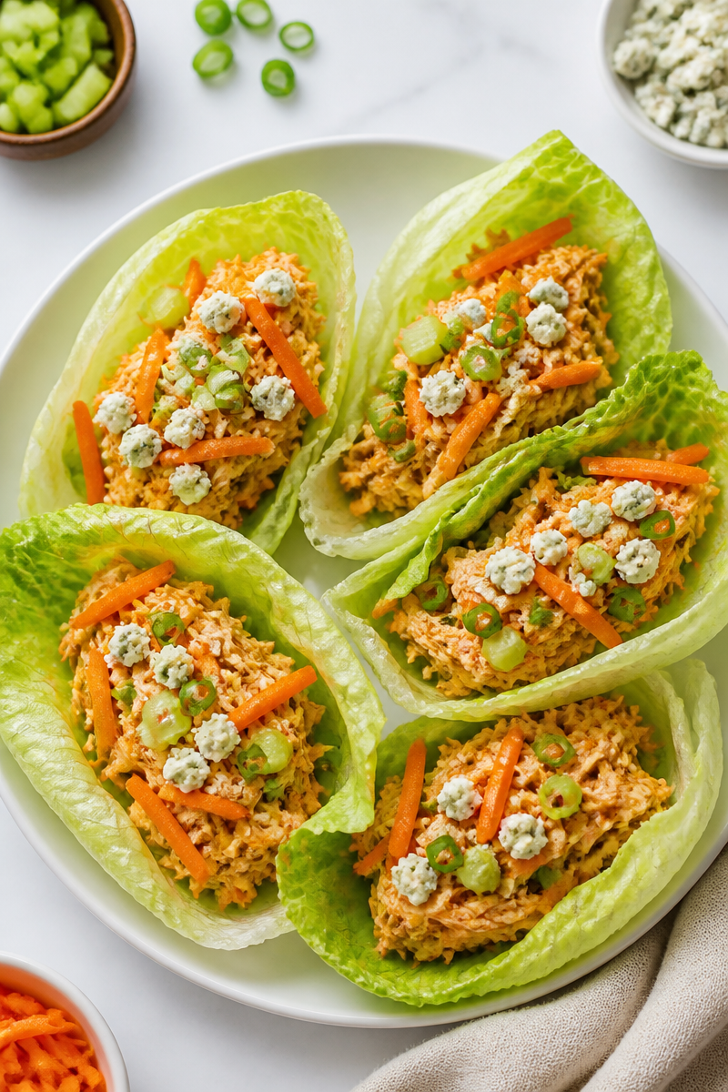 Spicy Buffalo Chicken And Ranch Lettuce Wrap Spicy Buffalo Chicken And Ranch Lettuce Wrap