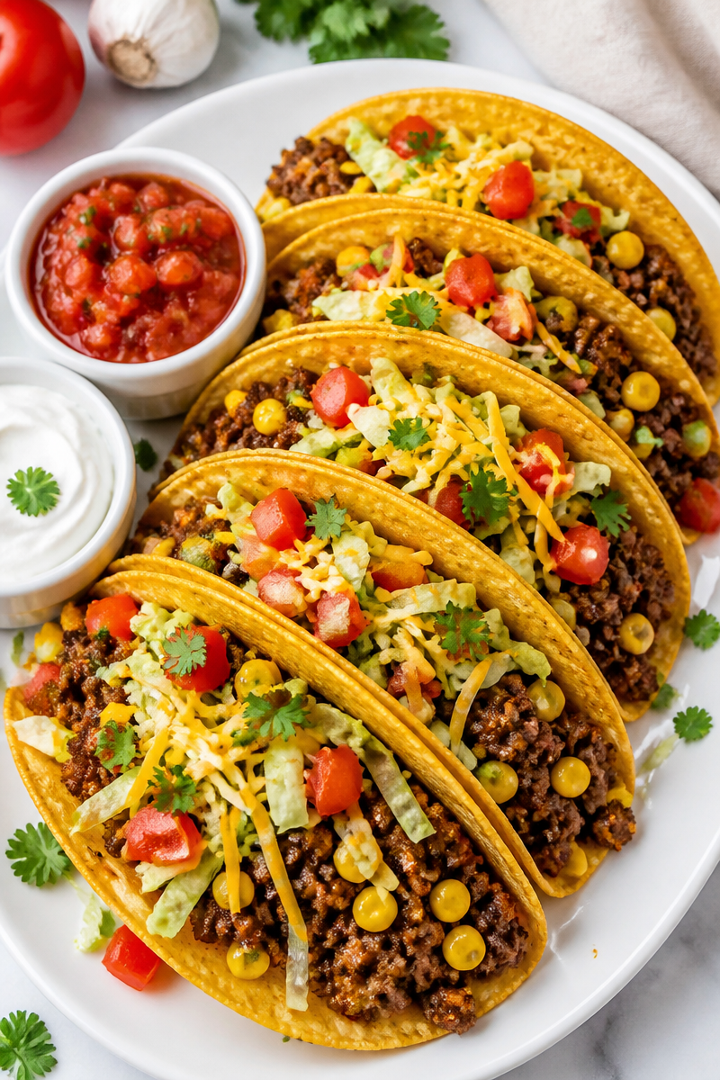 Spicy Ground Beef And Corn Taco Dinner Spicy Ground Beef And Corn Taco Dinner