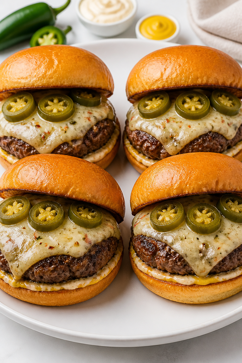 Spicy Jalapeno Pepper Jack Smash Burger Recipe Spicy Jalapeno Pepper Jack Smash Burger Recipe