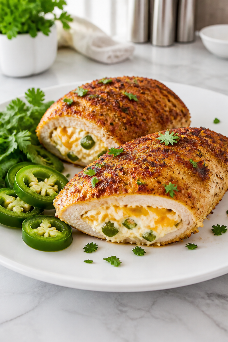 Spicy Jalapeno Popper Stuffed Chicken Breast Spicy Jalapeno Popper Stuffed Chicken Breast