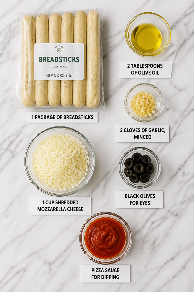 Spooky Mummy Cheesy Garlic Breadstick