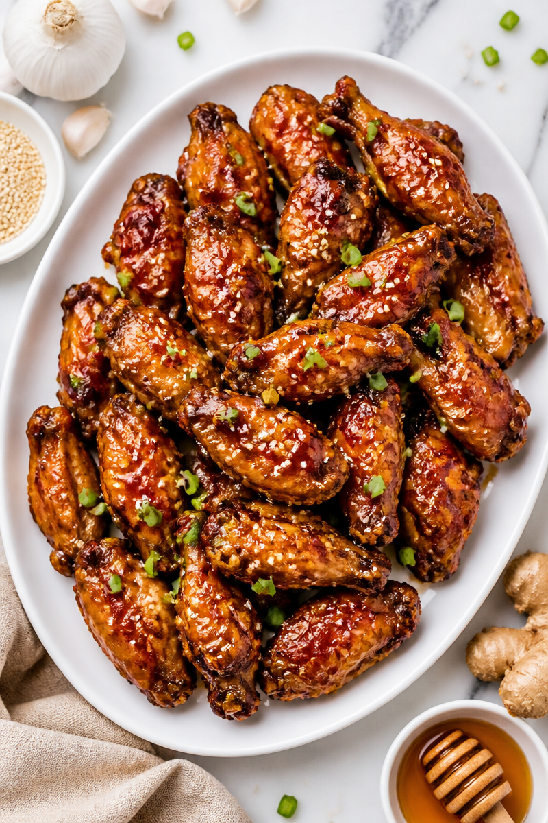 Sticky Honey Soy Bat Wing Chicken Appetizer Sticky Honey Soy Bat Wing Chicken Appetizer