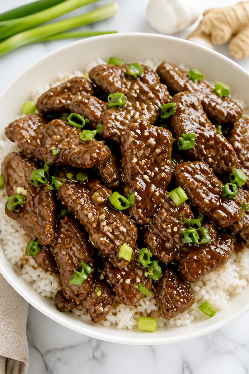 Sticky Sweet And Savory Mongolian Beef Dinner