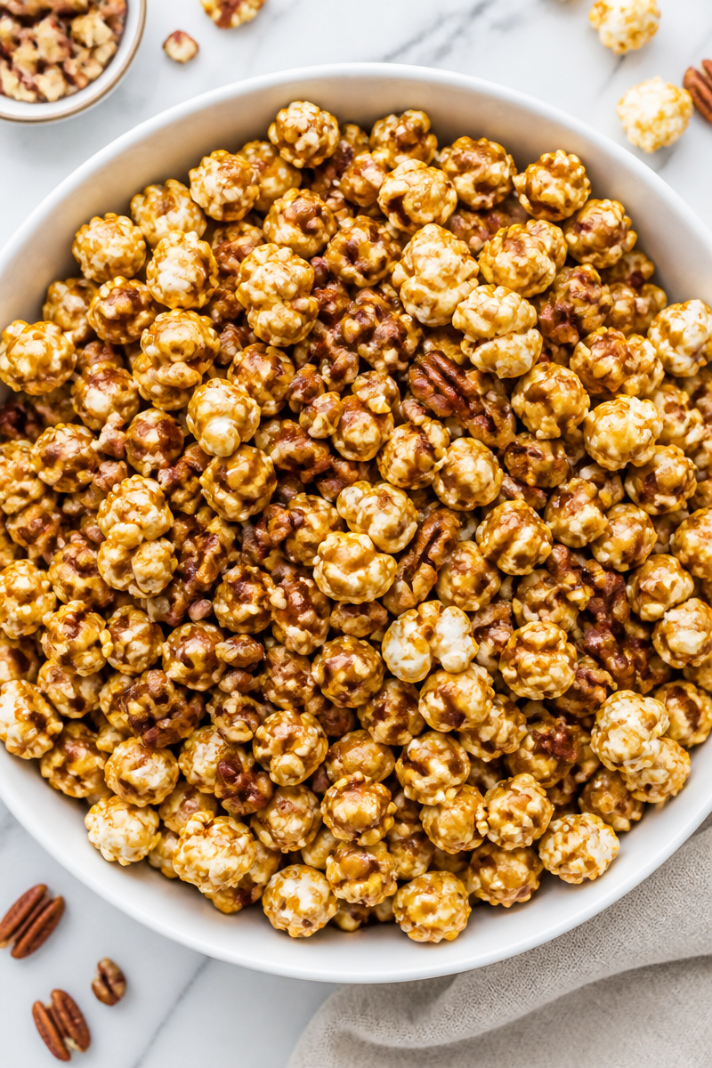 Sweet And Salty Pecan Caramel Corn Snack Sweet And Salty Pecan Caramel Corn Snack