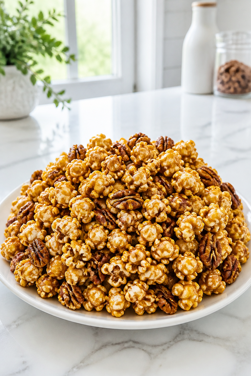 Sweet And Salty Pecan Caramel Corn Snack Sweet And Salty Pecan Caramel Corn Snack