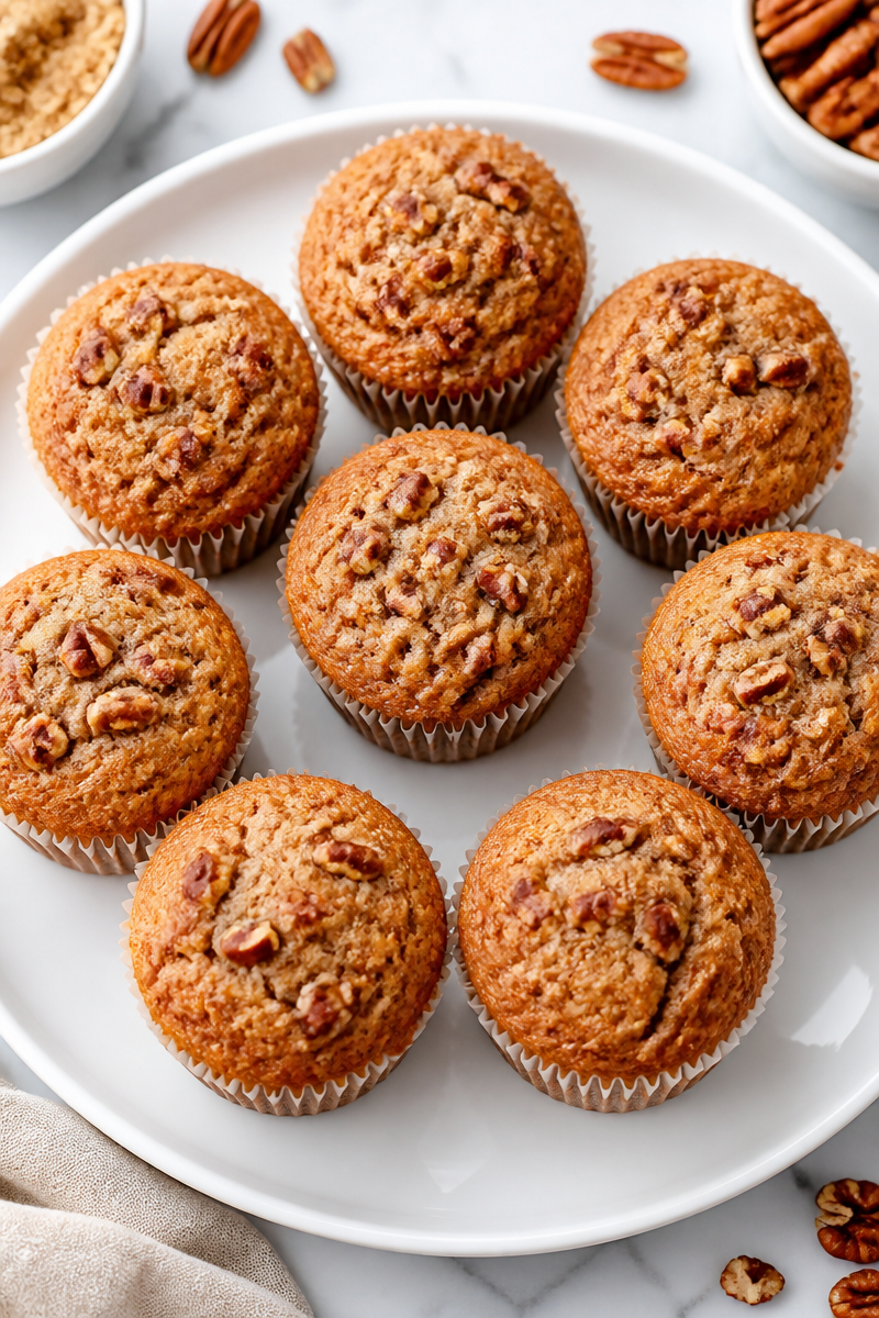 Sweet Brown Sugar Pecan Pie Muffin Baking Sweet Brown Sugar Pecan Pie Muffin Baking