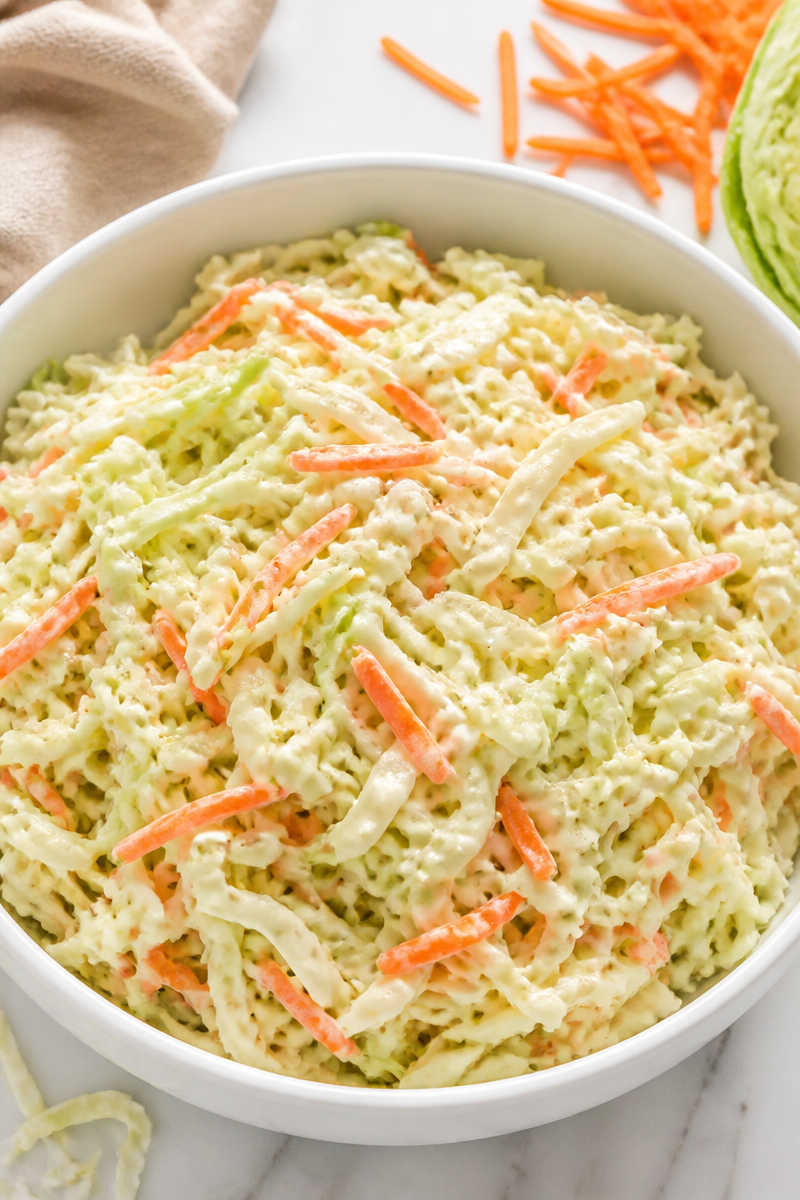 Tangy Homemade Coleslaw for BBQ