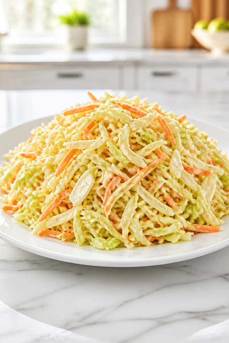 Tangy Homemade Coleslaw for BBQ