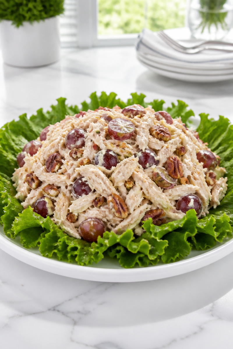 Traditional Southern Chicken Salad with Grapes and Pecans Traditional Southern Chicken Salad with Grapes and Pecans