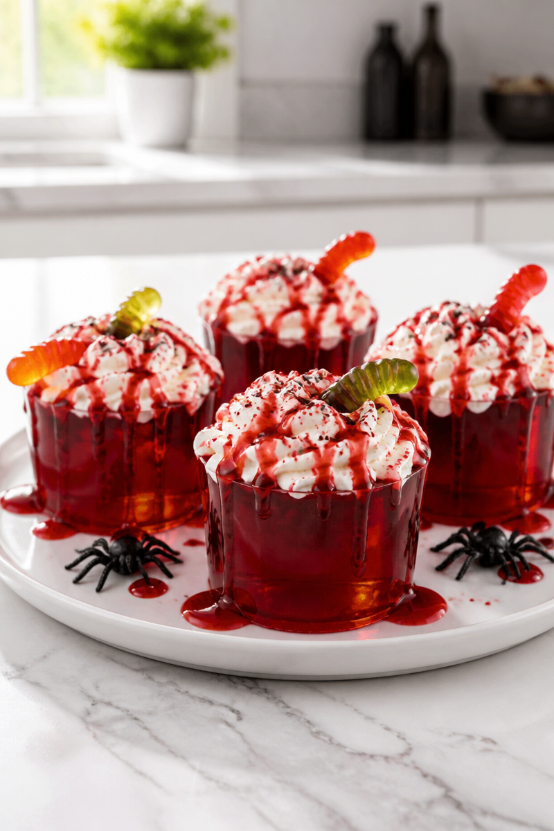 Vampire Blood Cherry Jello Dessert Vampire Blood Cherry Jello Dessert