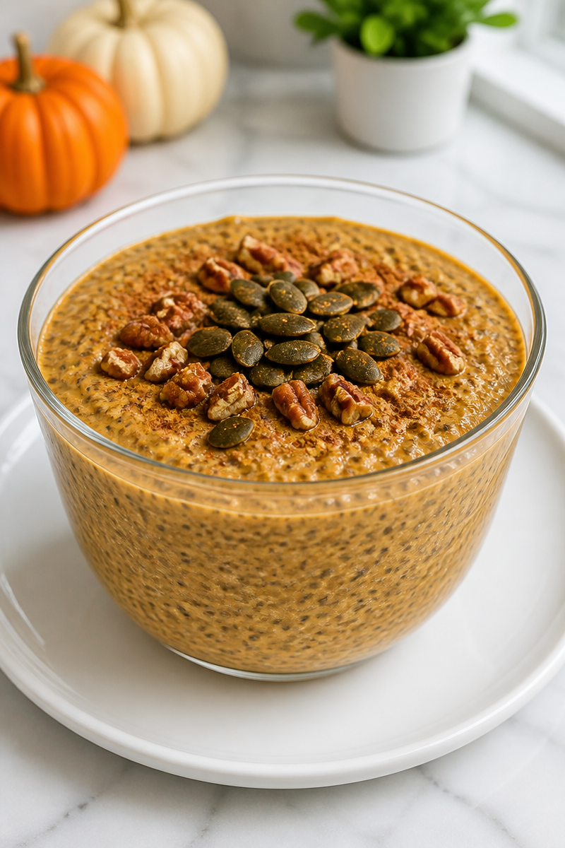 Vegan Pumpkin Chia Seed Pudding Healthy Dessert Recipe Vegan Pumpkin Chia Seed Pudding Healthy Dessert Recipe