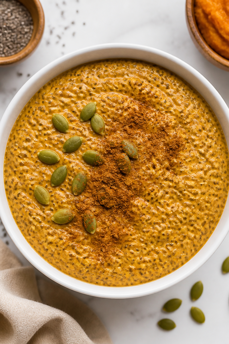 Vegan Pumpkin Chia Seed Pudding Healthy Dessert Recipe Vegan Pumpkin Chia Seed Pudding Healthy Dessert Recipe
