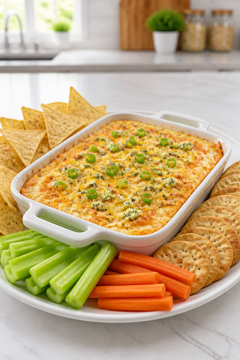 Warm Cheesy Buffalo Chicken Dip Recipe Warm Cheesy Buffalo Chicken Dip Recipe