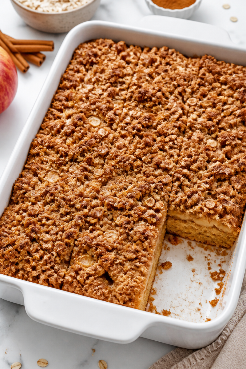 Warm Spiced Apple Crumb Cake Dessert