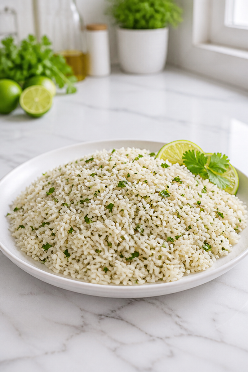 Zesty Cilantro Lime Rice Side Dish