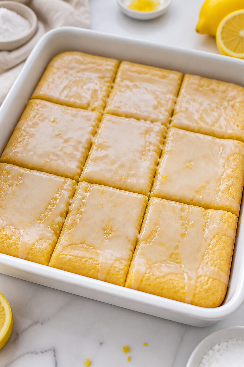 Zesty Lemon Brownies with Fresh Lemon Glaze Zesty Lemon Brownies with Fresh Lemon Glaze