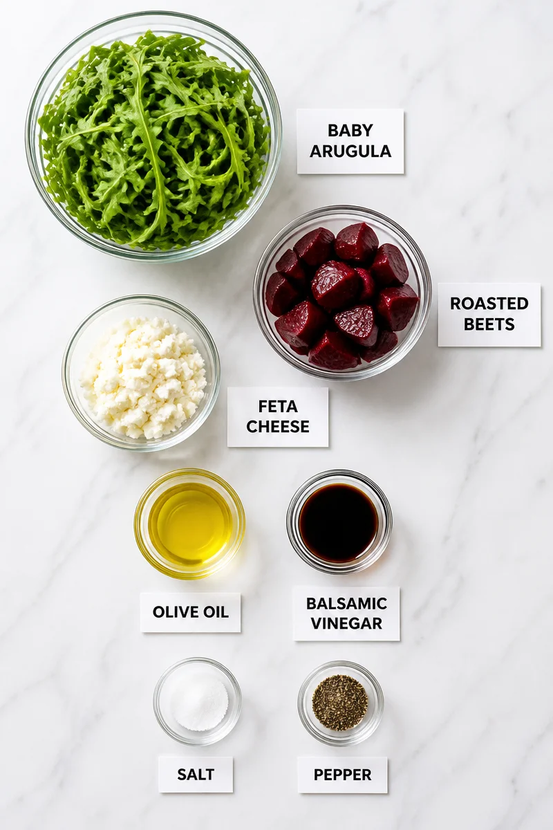 Baby Arugula and Roasted Beet Salad with Feta Cheese baby arugula and roasted beet salad with feta chee 2026 07 21 034714