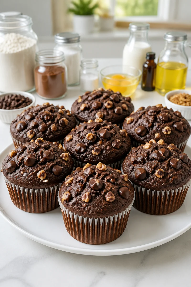 Bakery Style Double Chocolate Chip Muffin Recipe bakery style double chocolate chip muffin recipe 2026 07 07 032237