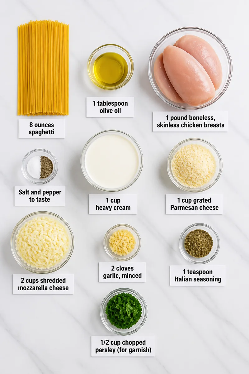 Cheesy Alfredo And Chicken Million Dollar Spaghetti cheesy alfredo and chicken million dollar spaghett 2026 07 09 054012