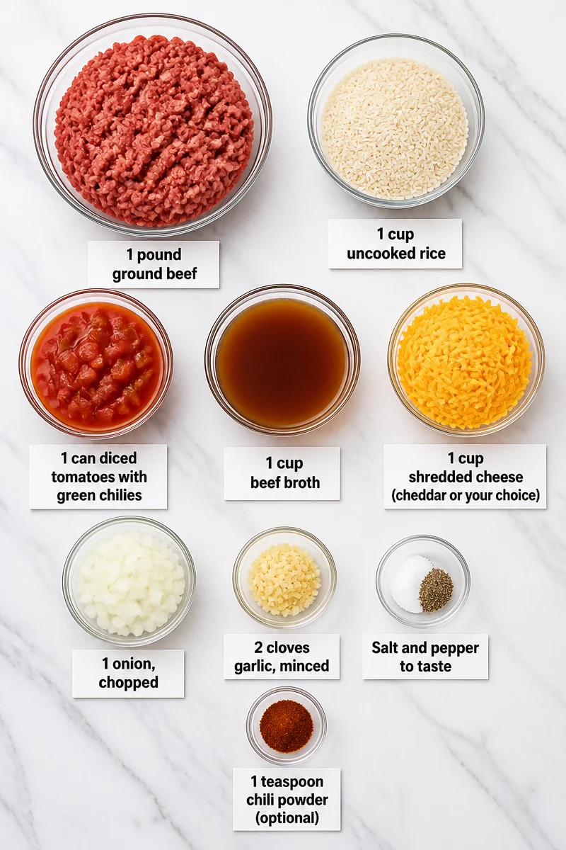 Cheesy Beef And Rice Skillet Ground Hamburger Recipe cheesy beef and rice skillet ground hamburger reci 2026 07 07 031956 3