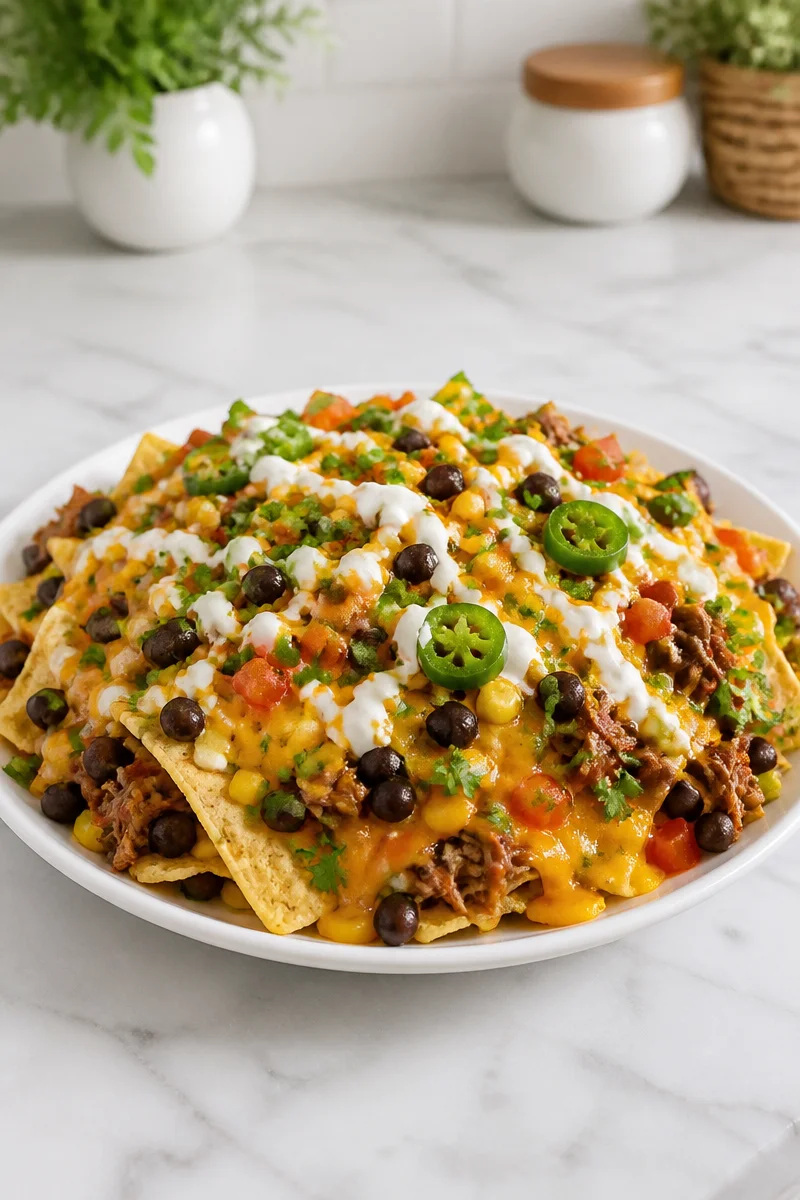 Cheesy Pulled Beef Skillet Nacho cheesy pulled beef skillet nacho 2026 07 04 051529