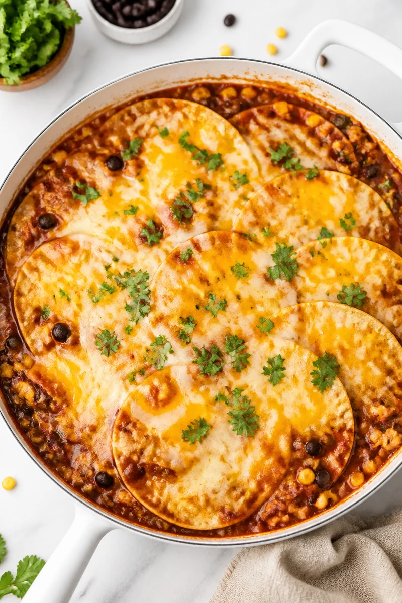 Cheesy Red Sauce Skillet Chicken Enchilada cheesy red sauce skillet chicken enchilada 2026 07 04 050030 2