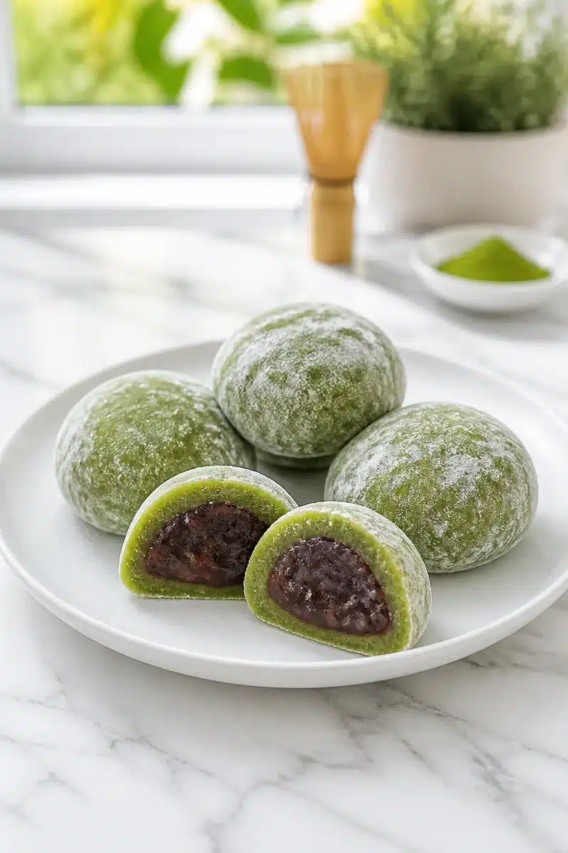 Chewy Japanese Green Tea Matcha Mochi chewy japanese green tea matcha mochi 2026 07 03 030819